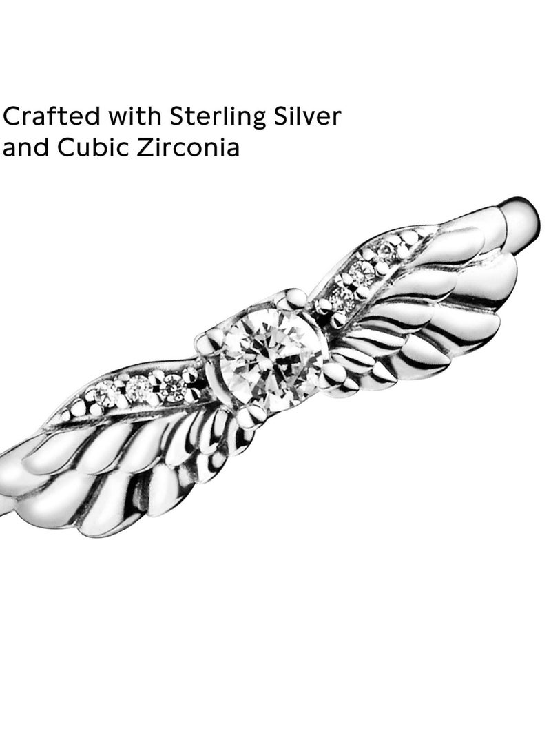Pandora Violet - PANDORA Ring in Sterling Silver with Clear Cubic Zirconia - Image 1