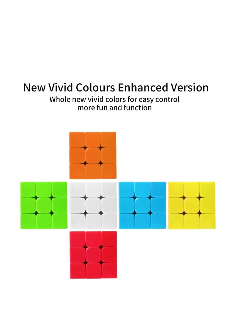 Smart Cube 3x3 Magic Speed Cube 3x3x3 Stickerless Frosted Puzzle Magic Cube Puzzle Toy Educational Toy to Effectively Improve Kids Concentration responsiveness and Memory  - Image 4