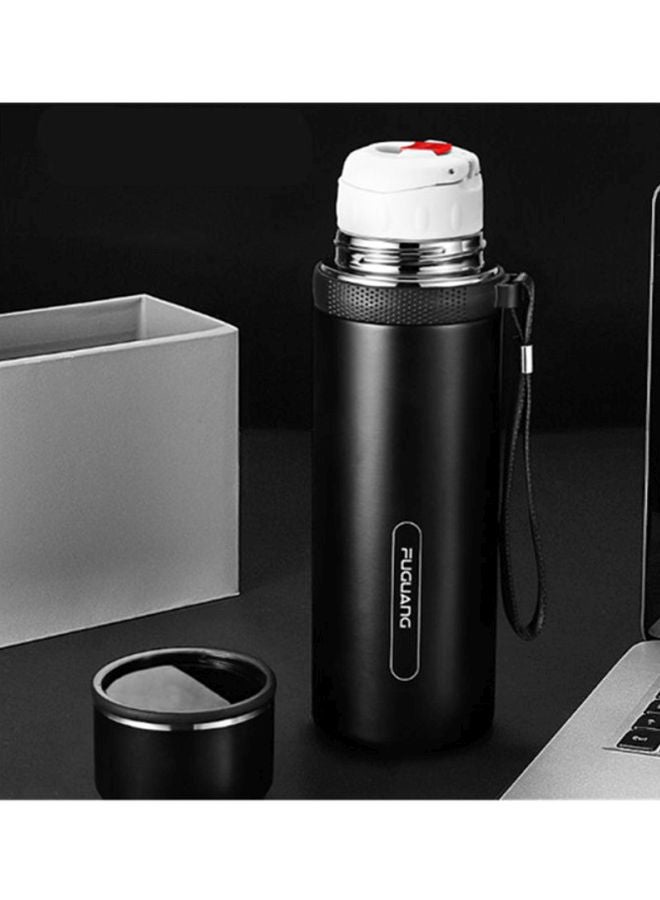 NIBEMINENT Heat Preservation Water Bottle Black - Image 2
