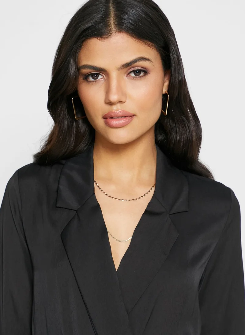 VERO MODA Long Sleeve Wrap Body