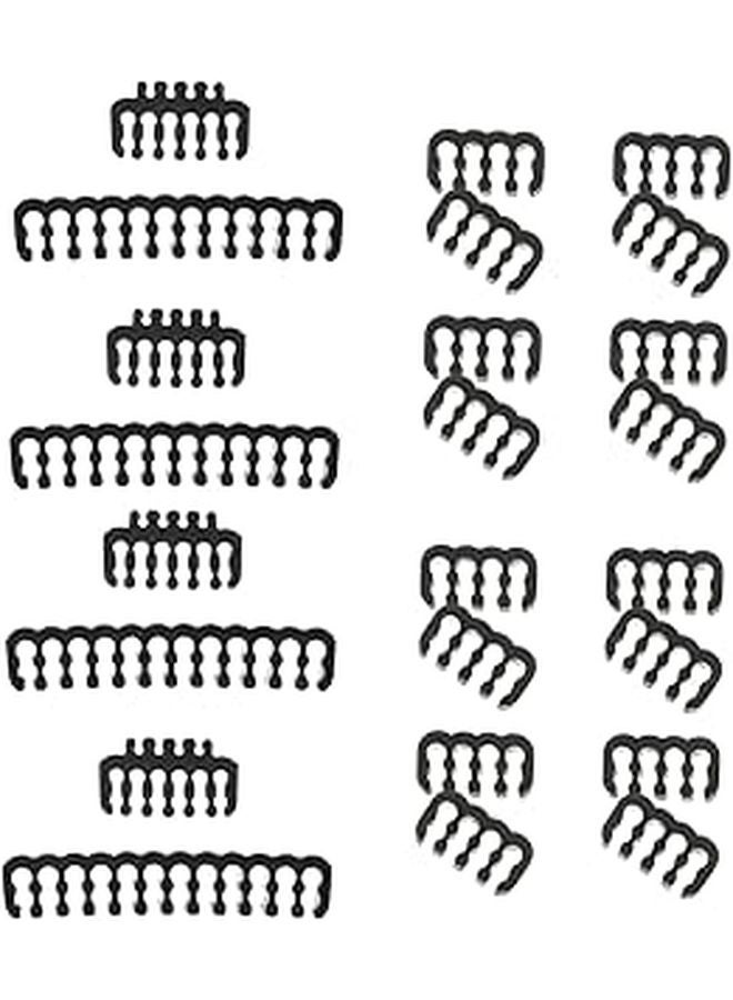 24 PCS Wire Comb Kit for PC Cable Management 12 4 Wire Organizer for Power Cords Computer Case - Image 1