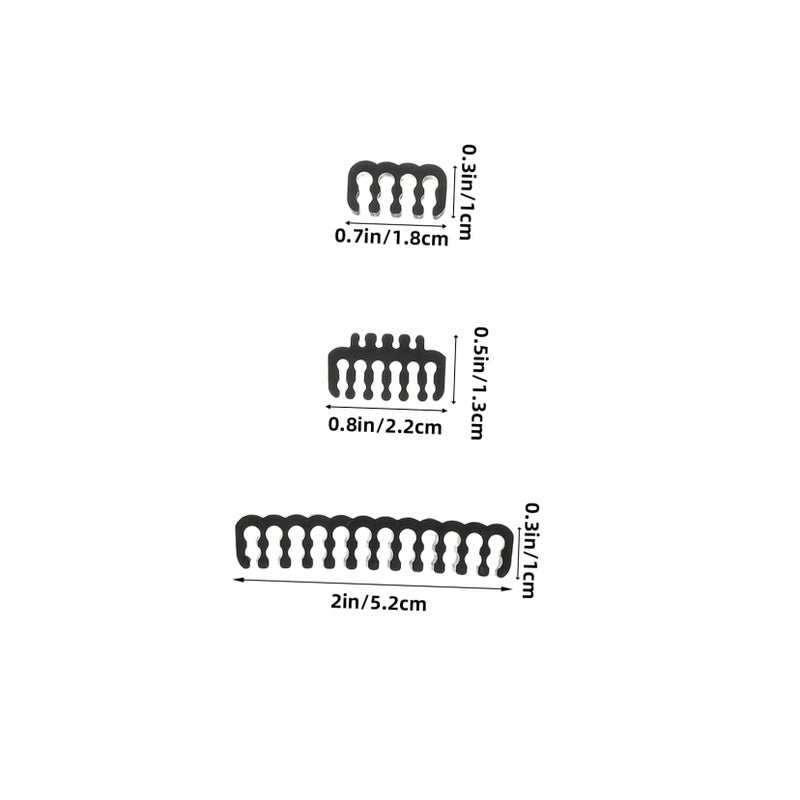 24 PCS Wire Comb Kit for PC Cable Management 12 4 Wire Organizer for Power Cords Computer Case - Image 3