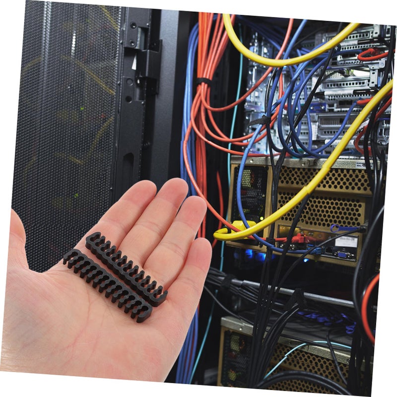 24 PCS Wire Comb Kit for PC Cable Management 12 4 Wire Organizer for Power Cords Computer Case - Image 5