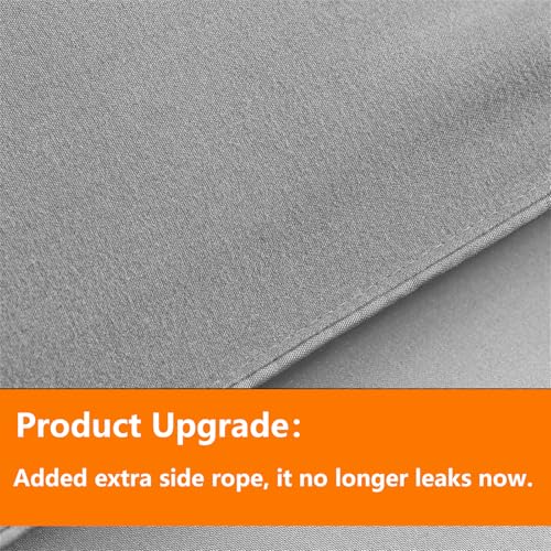 TAIMIT Grey Queen Size Comforter Set - 7 Pieces, Bed in a Bag Bedding Sets with All Season Soft Quilted Warm Fluffy Reversible Comforter,Flat Sheet,Fitted Sheet,2 Pillow Shams,2 Pillowcases,Gray - Image 3