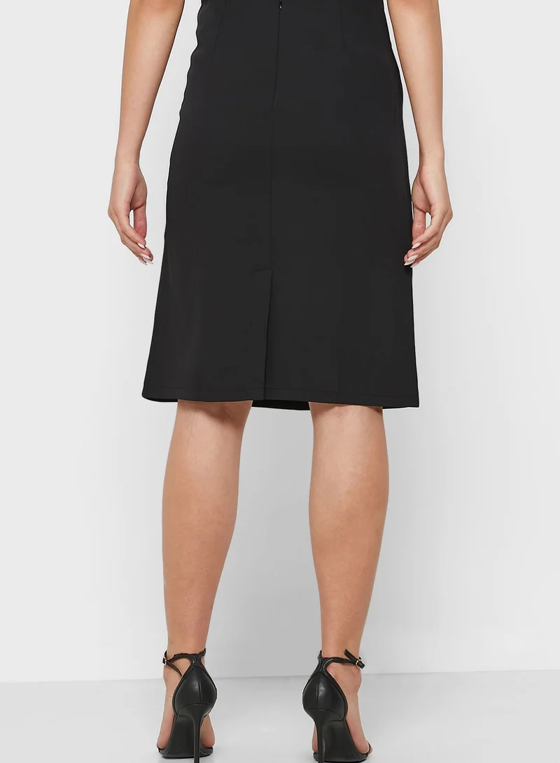 ELLA Ruched Overlap Skirt