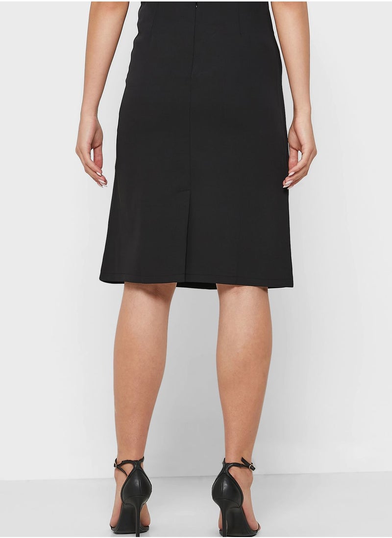 ELLA - Ruched Overlap Skirt - Image 1