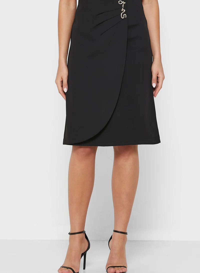 ELLA Ruched Overlap Skirt