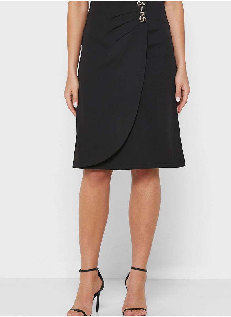 ELLA - Ruched Overlap Skirt - Image 1