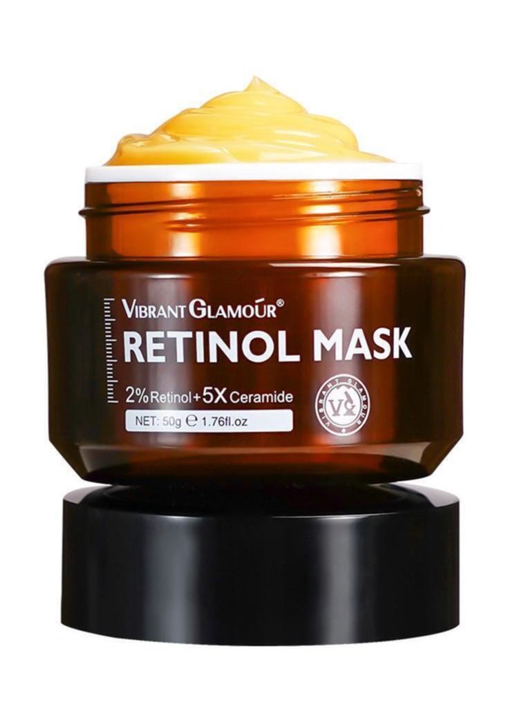 Vibrant Glamour Anti-Aging Retinol Mask for Face Whitening Wrinkles Brightening Fade Dark Spot Moisturizer Beauty Product for Skin Repair For Women - Image 1