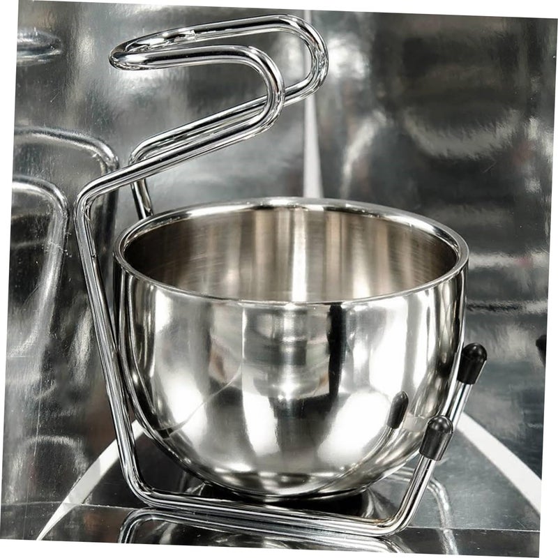 NOLITOY 3 قطع مجموعة العناية باللحية مع رف تخزين وعاء الحلاقة فرشاة للرجال - Image 5