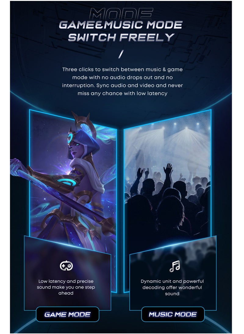 Langsdom - Game Music Dual Mode Esports Bluetooth Headset - Image 1