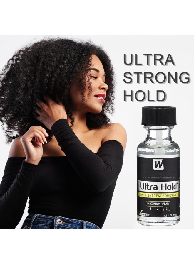 Walker Tape Wig Glue Lace Front, Invisible Bonding Adhesive for Poly and Lace Wigs, Strong Hold Waterproof Hair Glue, Oil-Resistant, Latex-Free Wig Adhesive for Daily Use, 15ml - Image 4