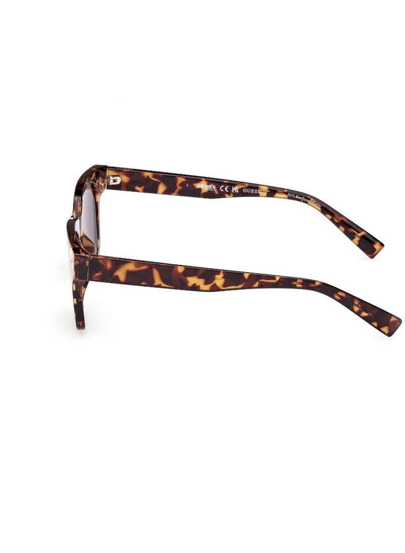 GUESS Unisex UV Protection Square Shape Sunglasses - GU826552A53 - Lens Size: 53 Mm - Dark Havana - Image 2