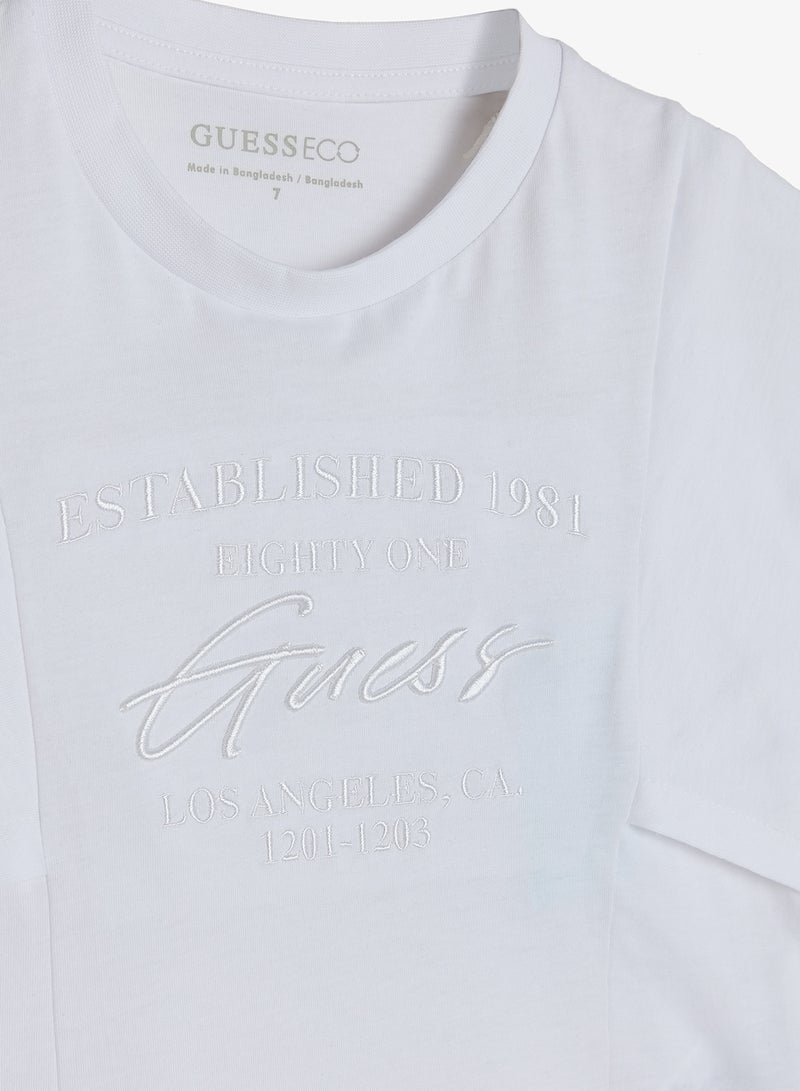 GUESS Youth Graphic Crew Neck T-Shirt - Image 3