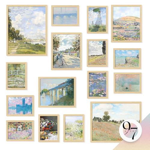 97 Decor Large 11x14 Claude Monet Wall Art Claude Monet Prints For Wall Decor Vintage Monet Poster For Room Aesthetic Floral Impressionist Wall Art Eclectic Famous Art Prints For Home Unframed - Image 1