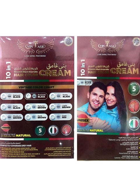 Brownish Black Hair Color Cream