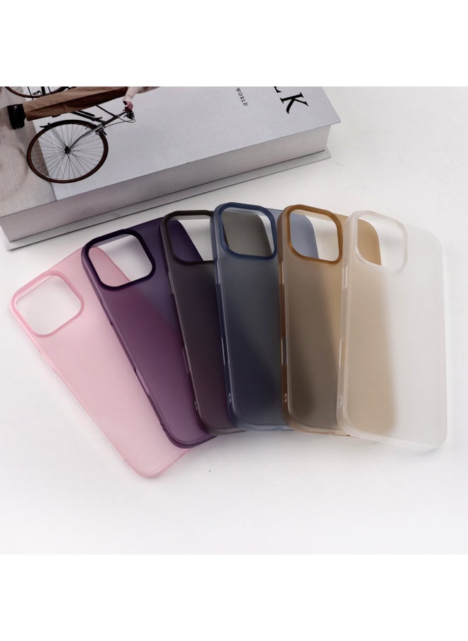 Generic - Apple 16PC Frosted Ice Fog Case 15 Phone Case 16Pro Case 16Promax Protective Case 15Promax Applicable-Color:Frosted Pc [messi Powder] + Style-Applicable Models:[apple 15promax] - Image 1