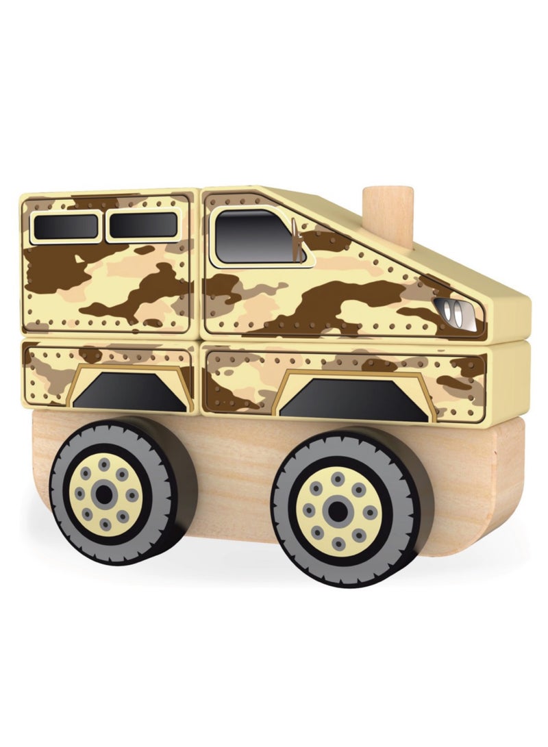 J'Adore Army Stacking  Truck - Image 1