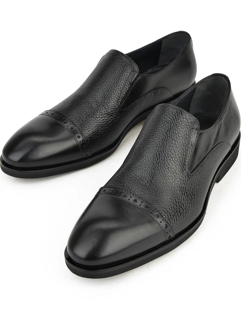 Ziya , Men's Leather Shoes 141145Z578 Black
