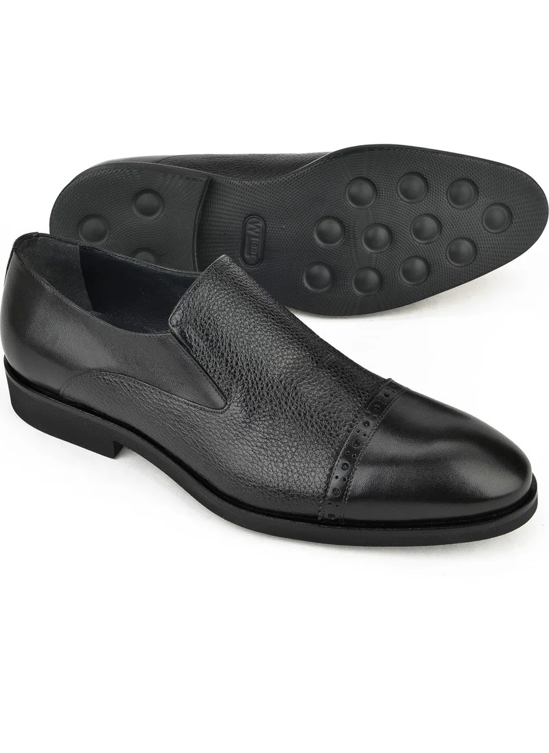 Ziya , Men's Leather Shoes 141145Z578 Black