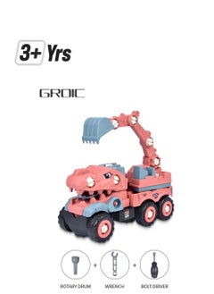 GROIC Take Apart Toys for Kids, Toddler DIY Assembly Construction Truck with Screwdriver, Freewheeling DIY Assembly Building Stem Toys Trucks Gifts for Boys Girls Kids Learning Educational Toys  - Image 1