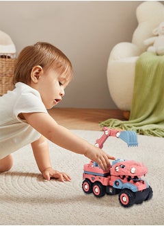 GROIC Take Apart Toys for Kids, Toddler DIY Assembly Construction Truck with Screwdriver, Freewheeling DIY Assembly Building Stem Toys Trucks Gifts for Boys Girls Kids Learning Educational Toys  - Image 2