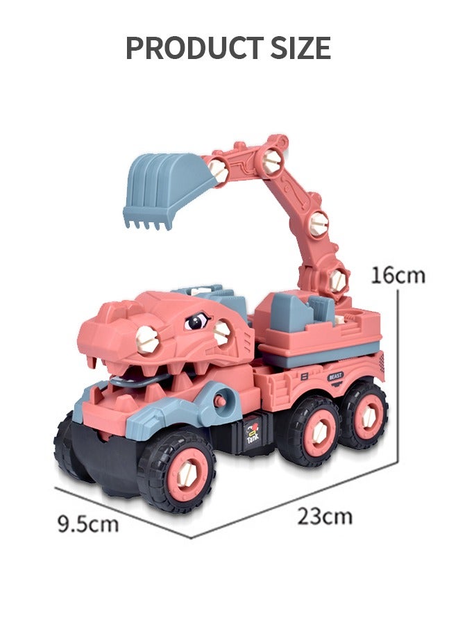Take Apart Toys for Kids, Toddler DIY Assembly Construction Truck with Screwdriver, Freewheeling DIY Assembly Building Stem Toys Trucks Gifts for Boys Girls Kids Learning Educational Toys