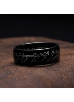 King Will King Will 8mm Tungsten Carbide Ring for Men Black Magic of The Rings Ring Comfort Fit High Polished 9.5  - Image 2
