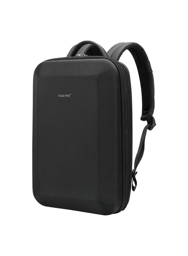 تايجرنو حقيبة ظهر مضادة للسرقة متعددة الوظائف بغطاء صلب مقاوم للماء من تيجيرنو - موديل T-B9152 (لون أسود) - Image 1