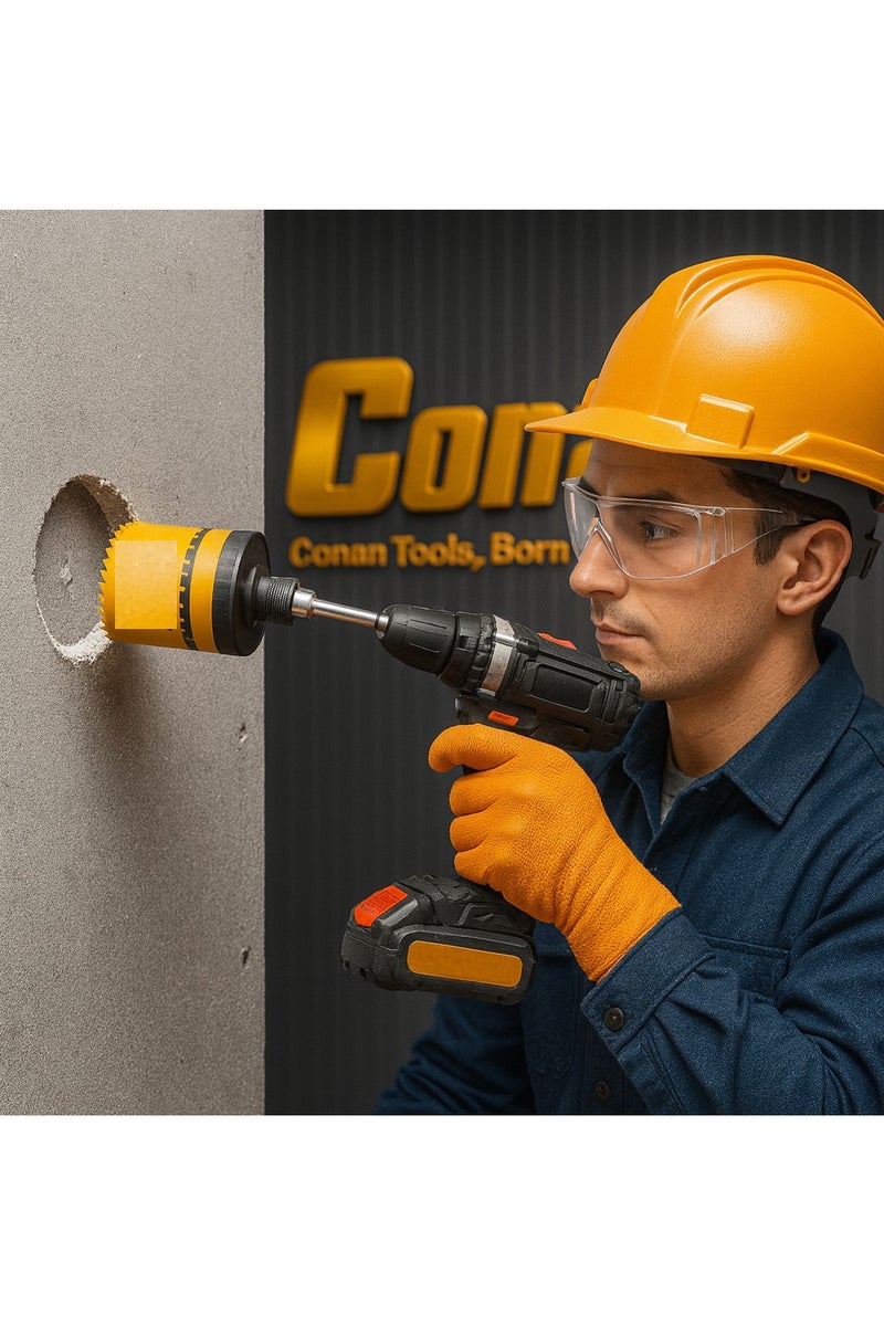 Conan 11 PCS Hole Saw Set – COWH811 – For Wood & Plastic - Image 4