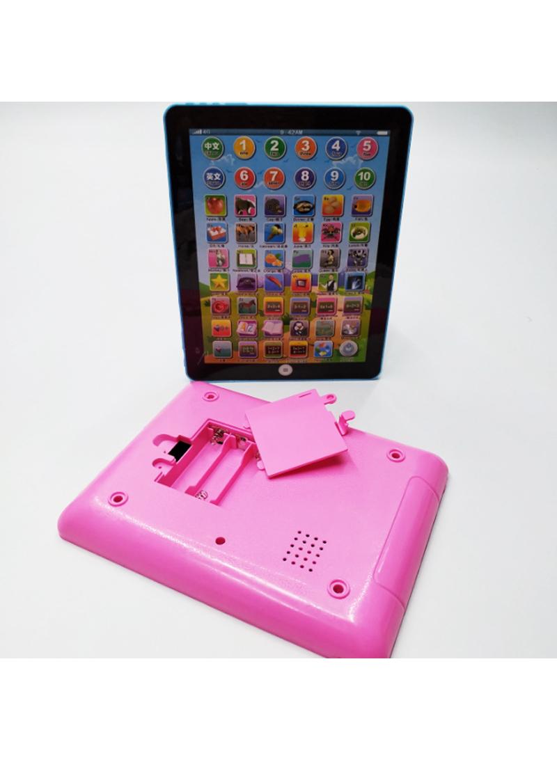 English tablet learning machine Children's early education story machine Mini dot-reading machine simulation learning toy without battery pink 1Pcs  - Image 5