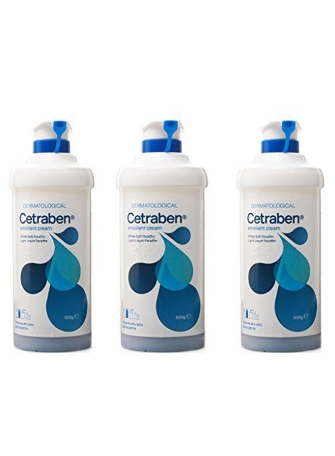 Emollient Cream 500G X 3 Pack by Cetraben