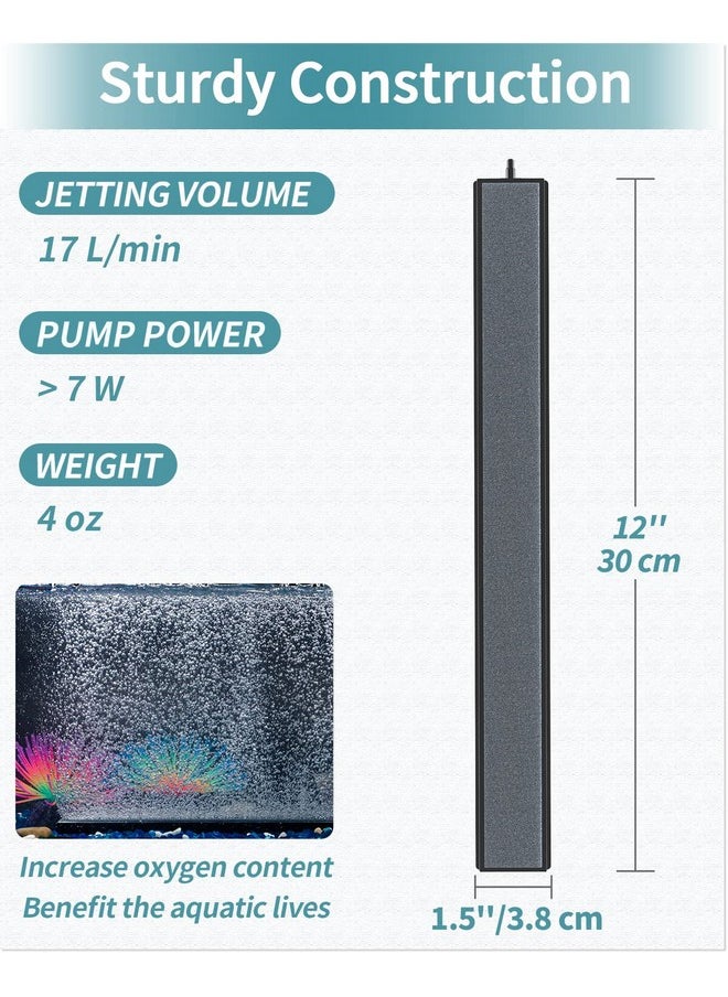 Pawfly Pawfly 12 Inch Air Stone Grey Mineral Bubble Stone Bar Diffuser Bubbler Airstones for Aquarium, Fish Tank, and Pump  - Image 3