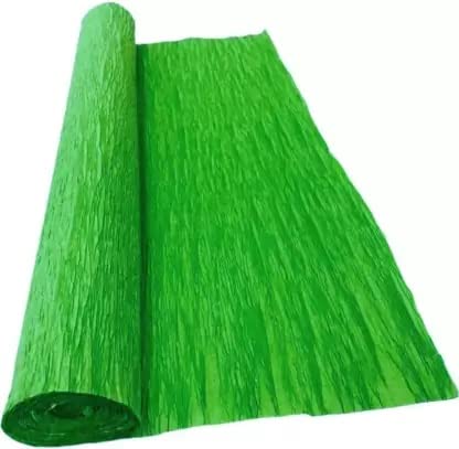 SEJASCOLLECTIONS Sejas Collections Green 75 GSM Craft Paper, 8x20 inches, Set of 1 Roll, Ideal for DIY Flower Making, Wrapping, Art Projects - Image 1