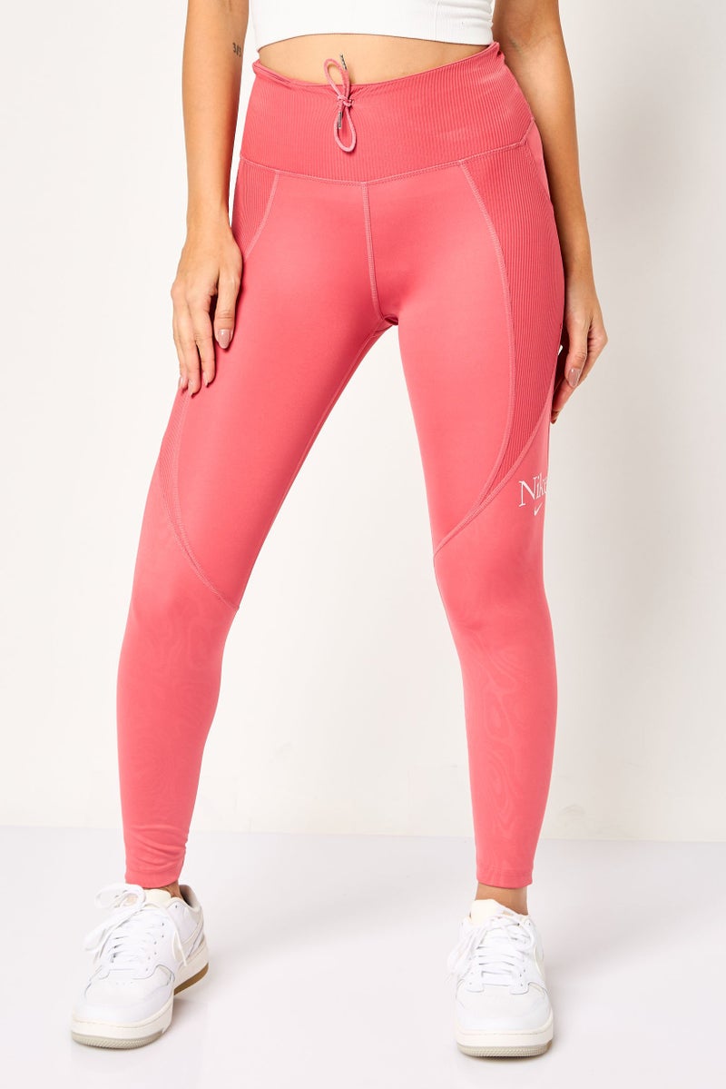 Nike Women Sportswear Fit Training Leggings, Pink - Image 1