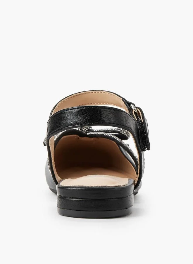 Celeste BLACK Girls Hook & Loop Ballerina Shoes for Women | Best Price UAE