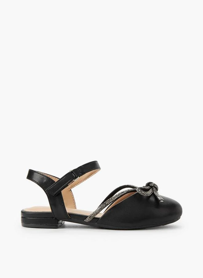 Celeste BLACK Girls Hook & Loop Ballerina Shoes for Women | Best Price UAE