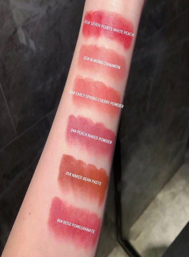 Gege Bear Beautiful Mist Side Velvet | Lipsticks for Women | 24 Hour Long Lasting | Hyper Stay Liquid Lipstick Combo Set | Baby Pink to Blood Red Shades | Best for All Skin (04# Peach Naked, 3.8g) - Image 2