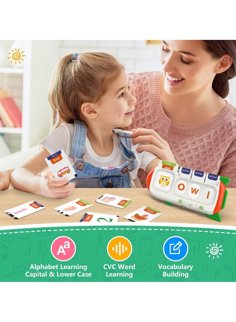 general Talking Flashcards – CVC Word Spelling Game, Preschool Learning Activity Toy, 107-Word Alphabet Matching Game, ABC Flashcards, Educational Toys for Toddlers 3-6 Years Old - Image 5