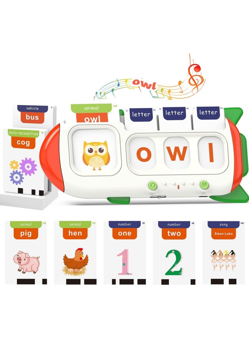 general Talking Flashcards – CVC Word Spelling Game, Preschool Learning Activity Toy, 107-Word Alphabet Matching Game, ABC Flashcards, Educational Toys for Toddlers 3-6 Years Old - Image 1