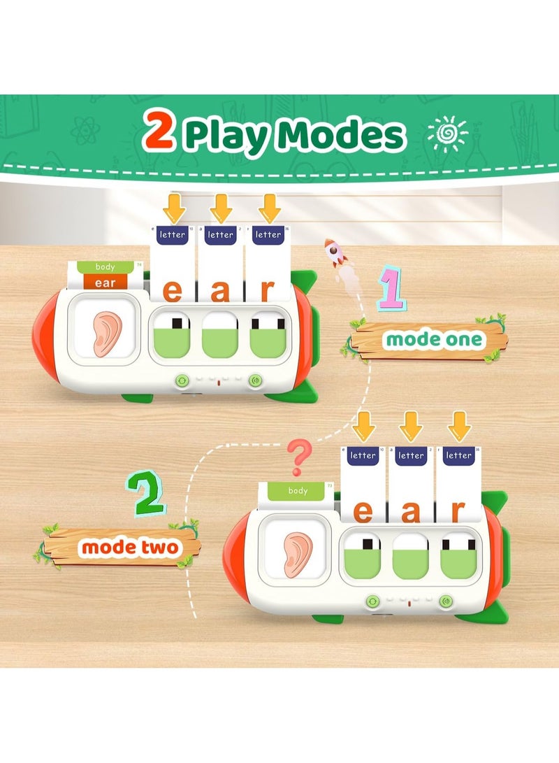 general Talking Flashcards – CVC Word Spelling Game, Preschool Learning Activity Toy, 107-Word Alphabet Matching Game, ABC Flashcards, Educational Toys for Toddlers 3-6 Years Old - Image 2