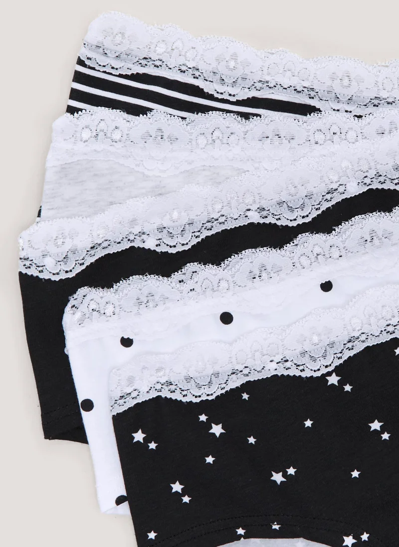 Matalan Girls 5 Pack Hipster Short Knickers