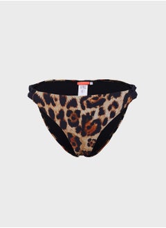 Frill Leopard Tanga Brief