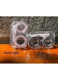 Y&D 4 PCS Contact Lens Cases, Fully Transparent One with Gasket Colorful Container Holder, Outdoor Portable Mini Soak Storage Kit for Travel & Home  - Image 4