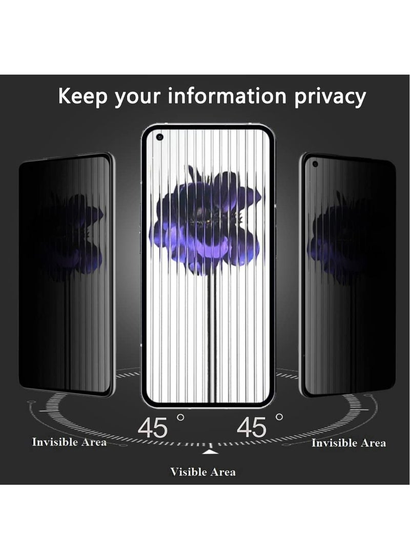 DUSALA For Nothing Phone 1 Privacy Screen Protector, Anti-Spy Tempered Glass Film 9H Hardness Scratch Resistant Bubble Free Anti Spy Tempered Glass Screen Protector for Nothing Phone 1 - Image 4