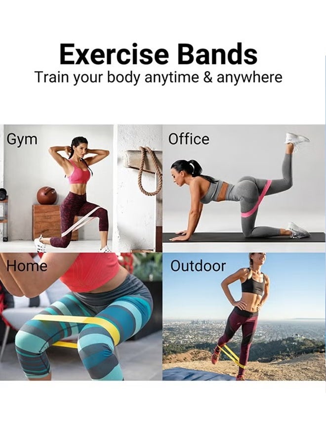 ZHONGOU Resistance Band, Portable Resistance Bands for Workout, Natural Latex Material,for Strength Training & Fitness Workouts, Pilates, Yoga, Fitness and Physical Therapy  - Image 5