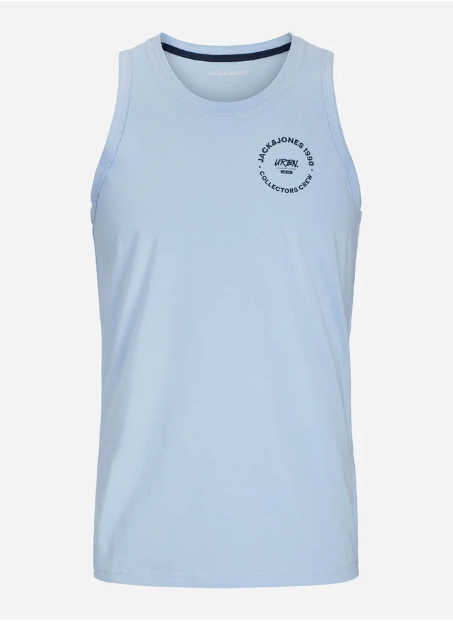 JACK & JONES Slogan Print Regular Fit Tank