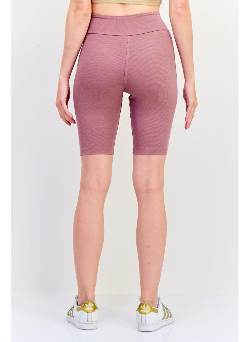 Adidas Women Sportswear Fit Training Shorts, Light Purple  - Image 4