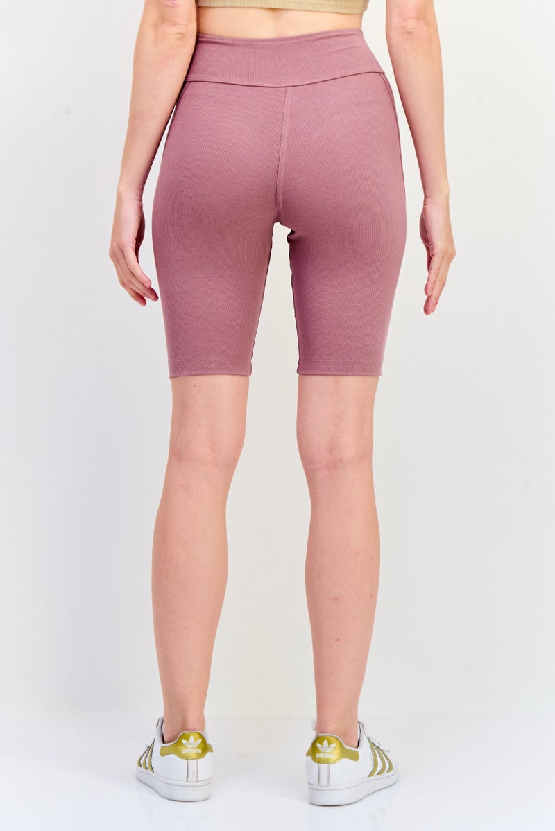 Adidas Women Sportswear Fit Training Shorts, Light Purple - Image 4