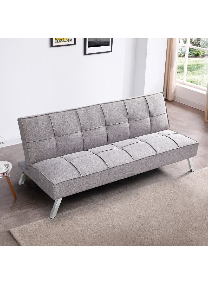 Home Box Ruby 3-Seater Fabric Sofa Bed 80 x 77 x 180 cm - Image 2